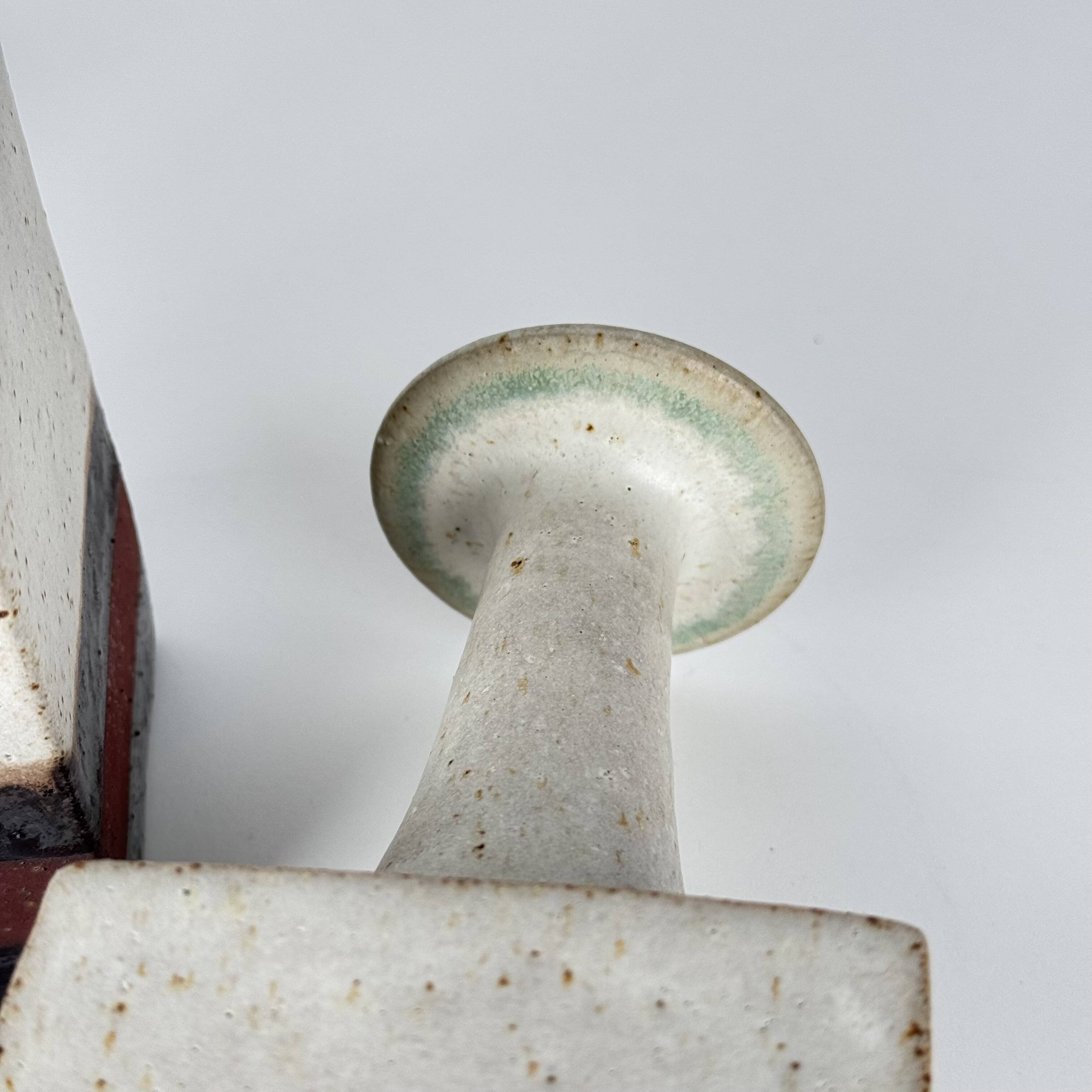 Rare Bruno Gambone Ceramic Monofiore Vase Trio, Italy – Mid-20th Century