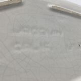 Glazed ceramic bowl, cracked glass decoration, signed Jacquin of California (USA) - 1950s