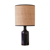 Lampe grès et rabane