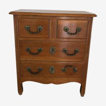 Commode en bois naturel à trois tiroirs