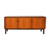 Row 3 doors clear teak, 1960