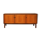 Row 3 doors clear teak, 1960