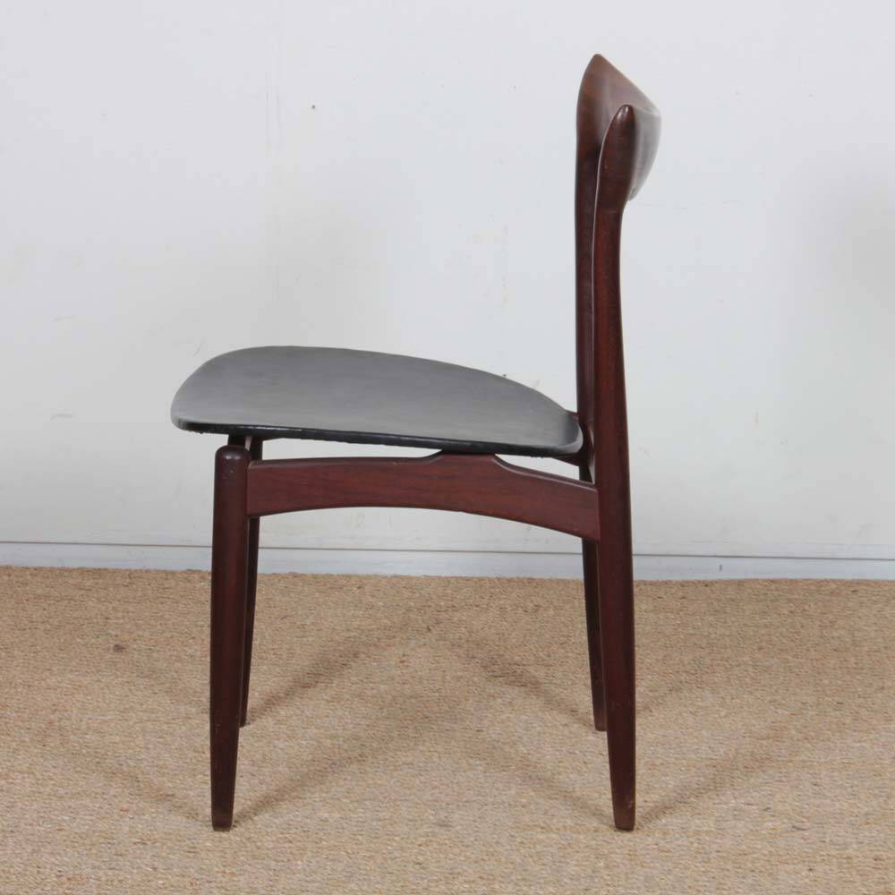 4 Scandinavian chairs by Henry-Walter Klein for Bramin, 1960