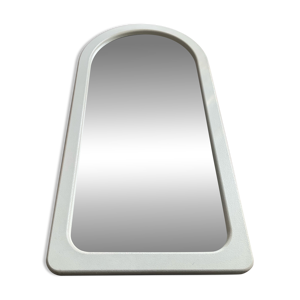 Miroir vintage en bois - blanc