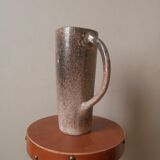 Ceramic pitcher handmade object vase with handle handmade pottery japandi