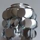 Table lamp silver lozenge and tulip foot, end of the years 70