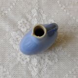 Blue ceramic liquor bottle