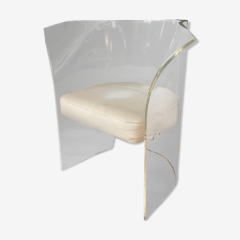 Fauteuil vintage lucite Vladimir Kagan