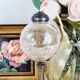 Lampe à huile laiton et verre craquelé