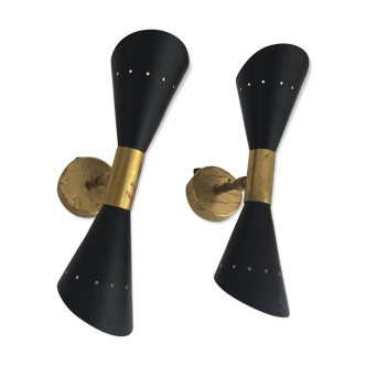 Wall lamps in the style of Italian creations of the 50s