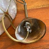 Lampshade in mother-of-pearl and brass