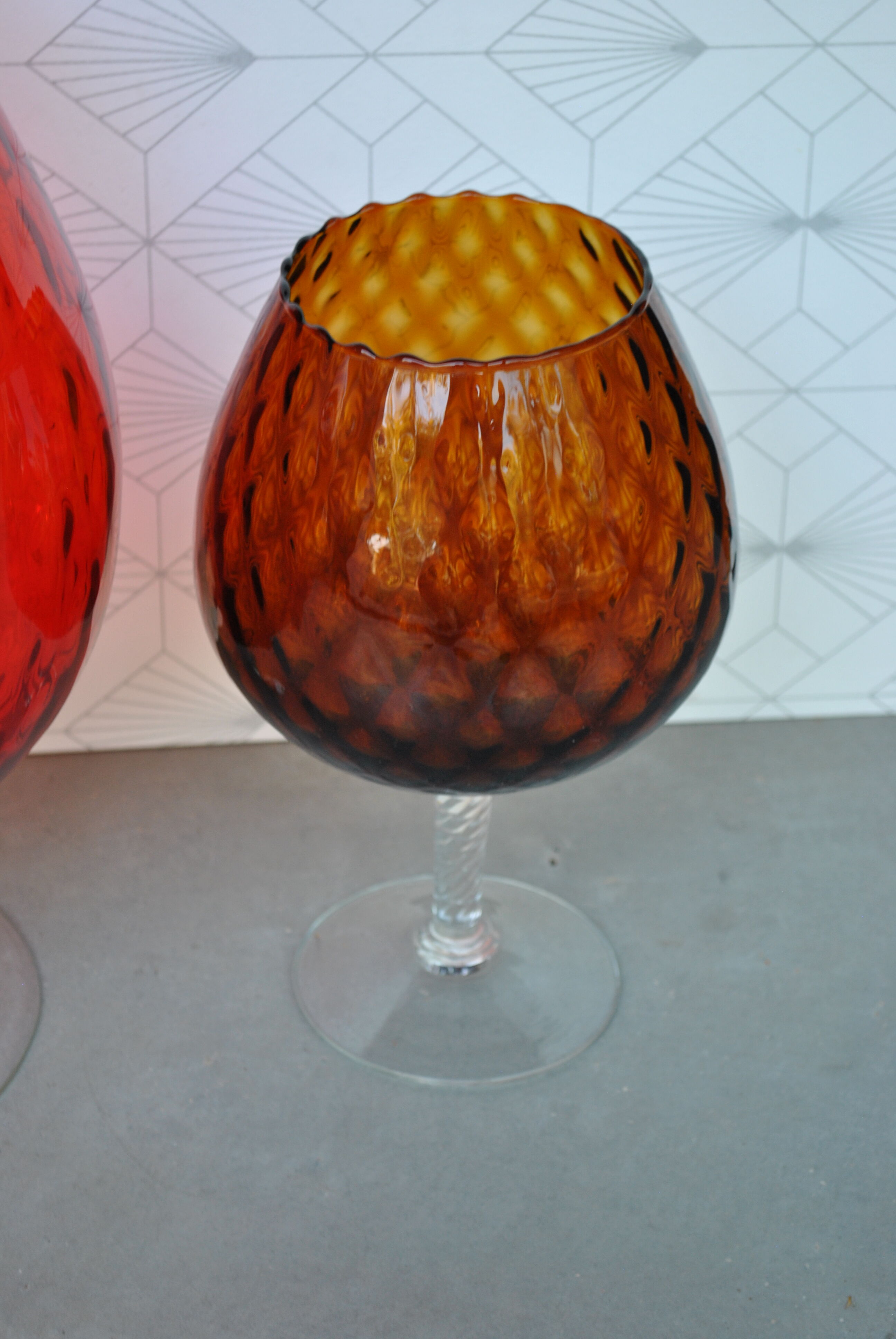 Paire de vases coupe Empoli