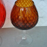 Pair of vases cut Empoli