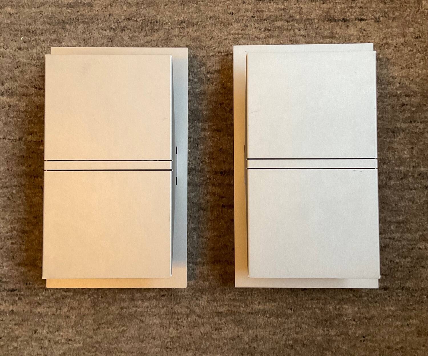 Pair of designer wall lights from the 80s-90s