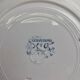 Antique dessert plate K&G Lunéville – Sébastopol model – blue decoration