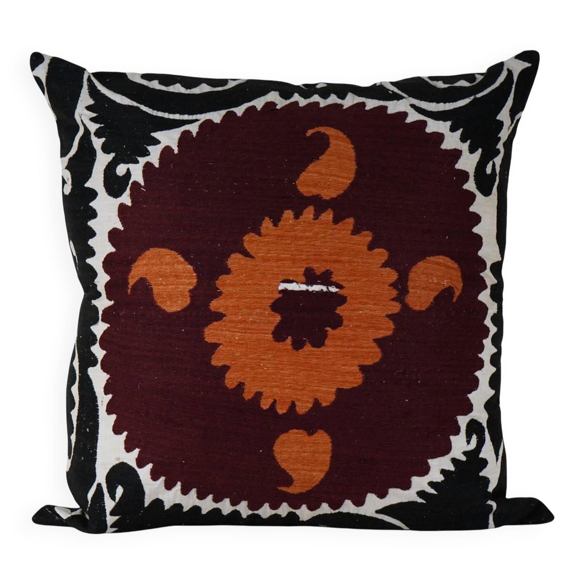 Vintage embroidered cushion cover 69x71 cm