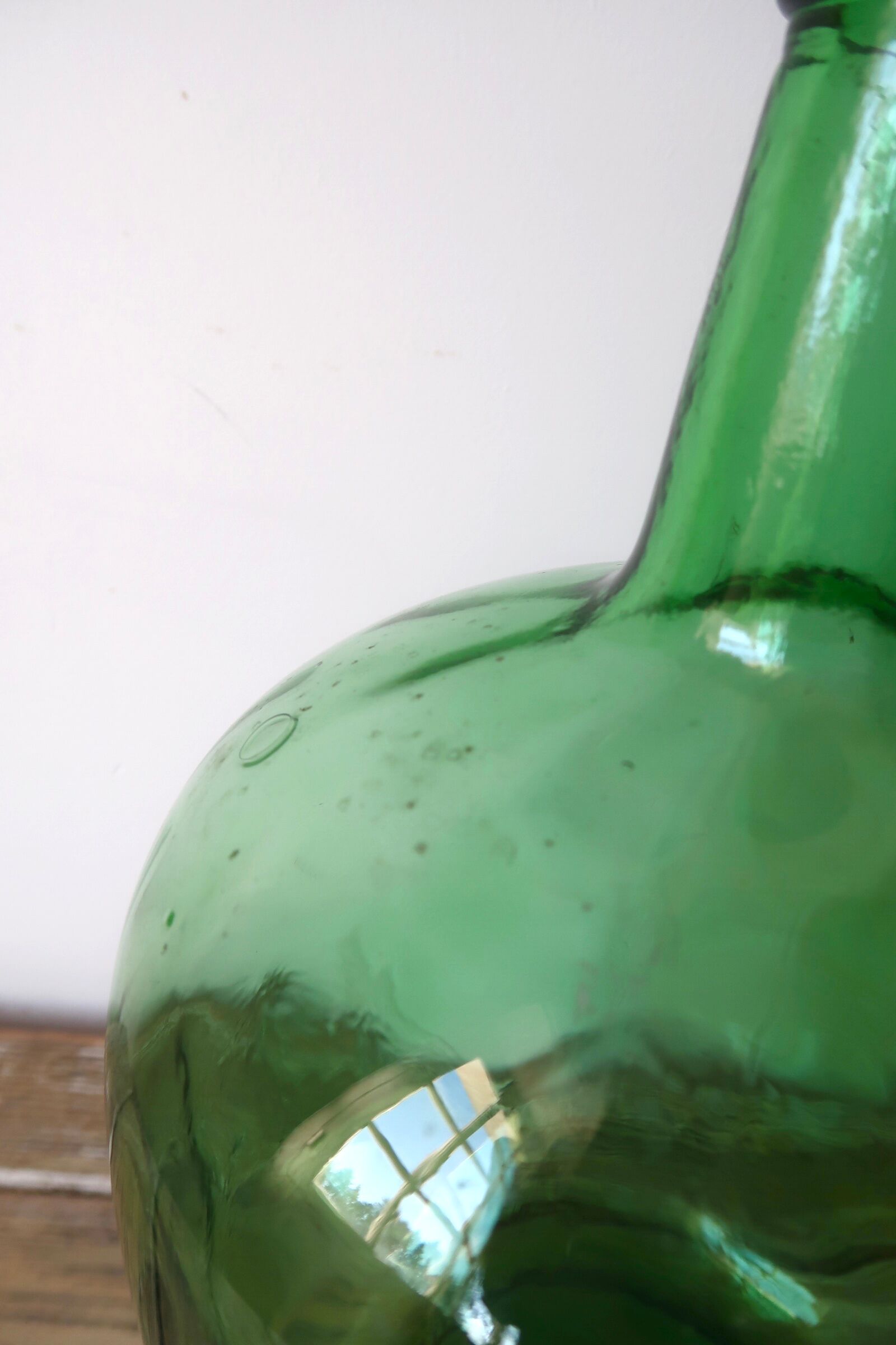 Dame-jeanne en verre verte 5 litres