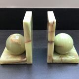 Pair of Art Deco style onyx bookends