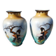 Paire de vases japonisants