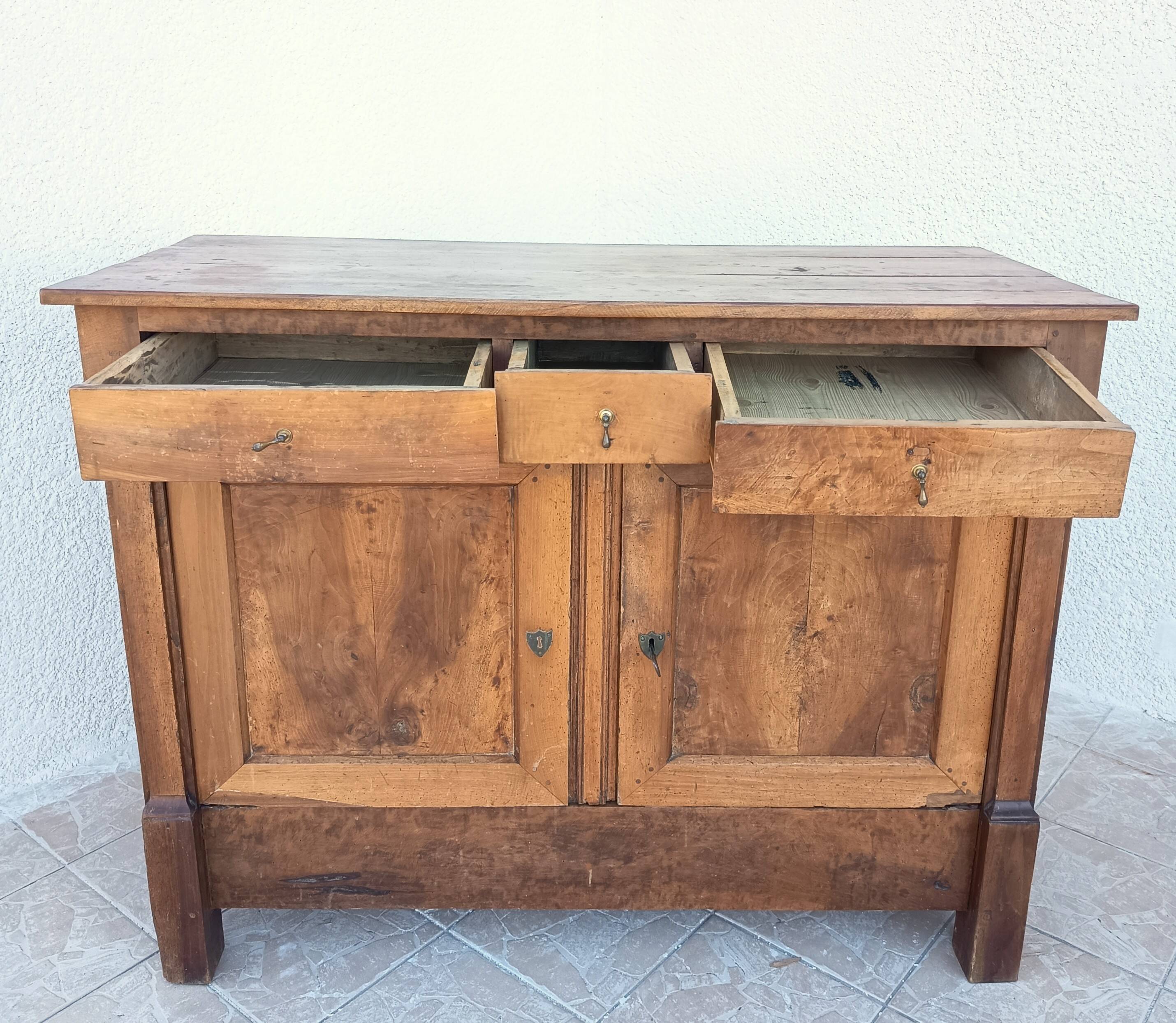 Empire-style buffet in cherry wood