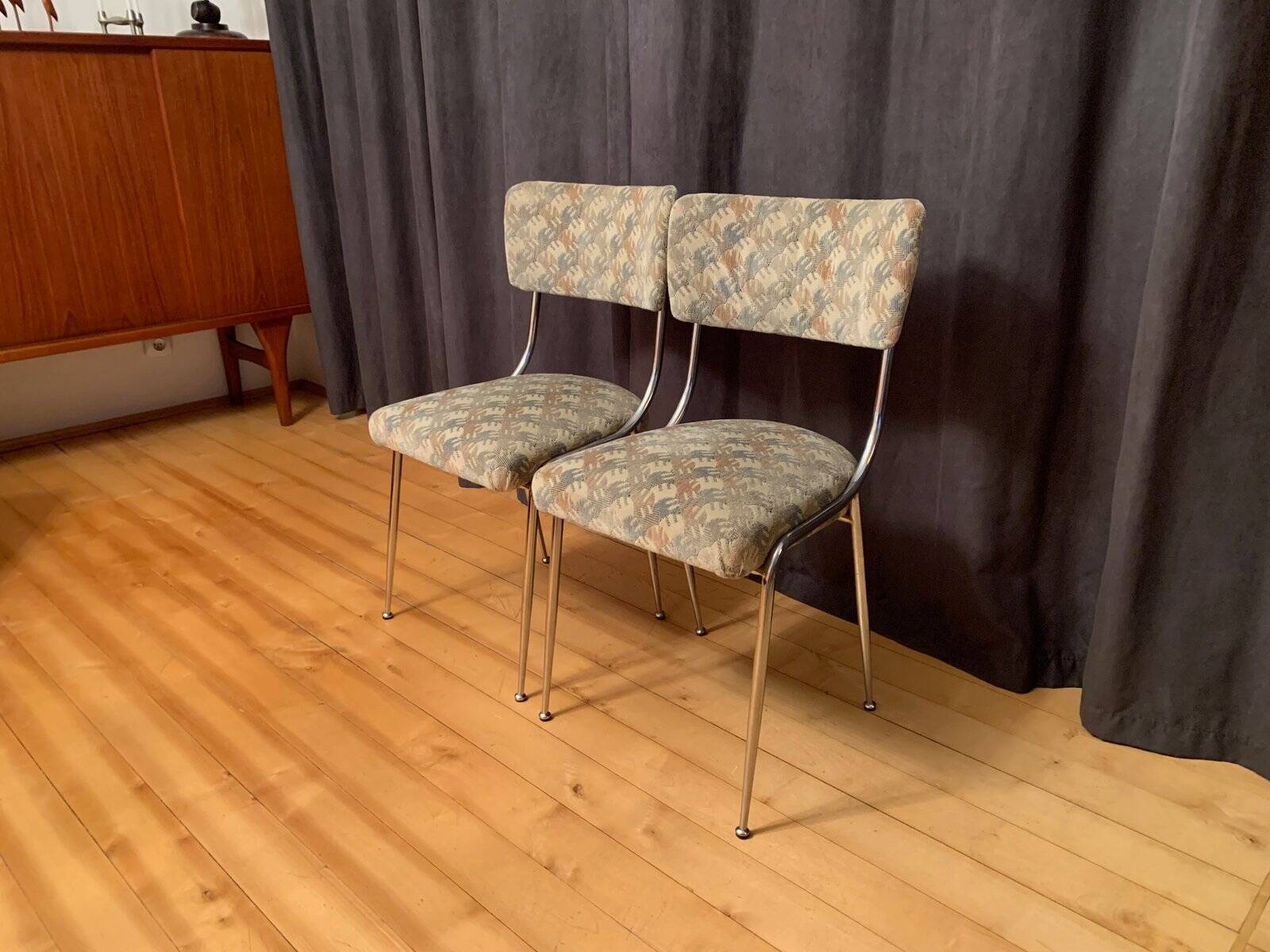 Set of vintage Italian chairs, 1950s