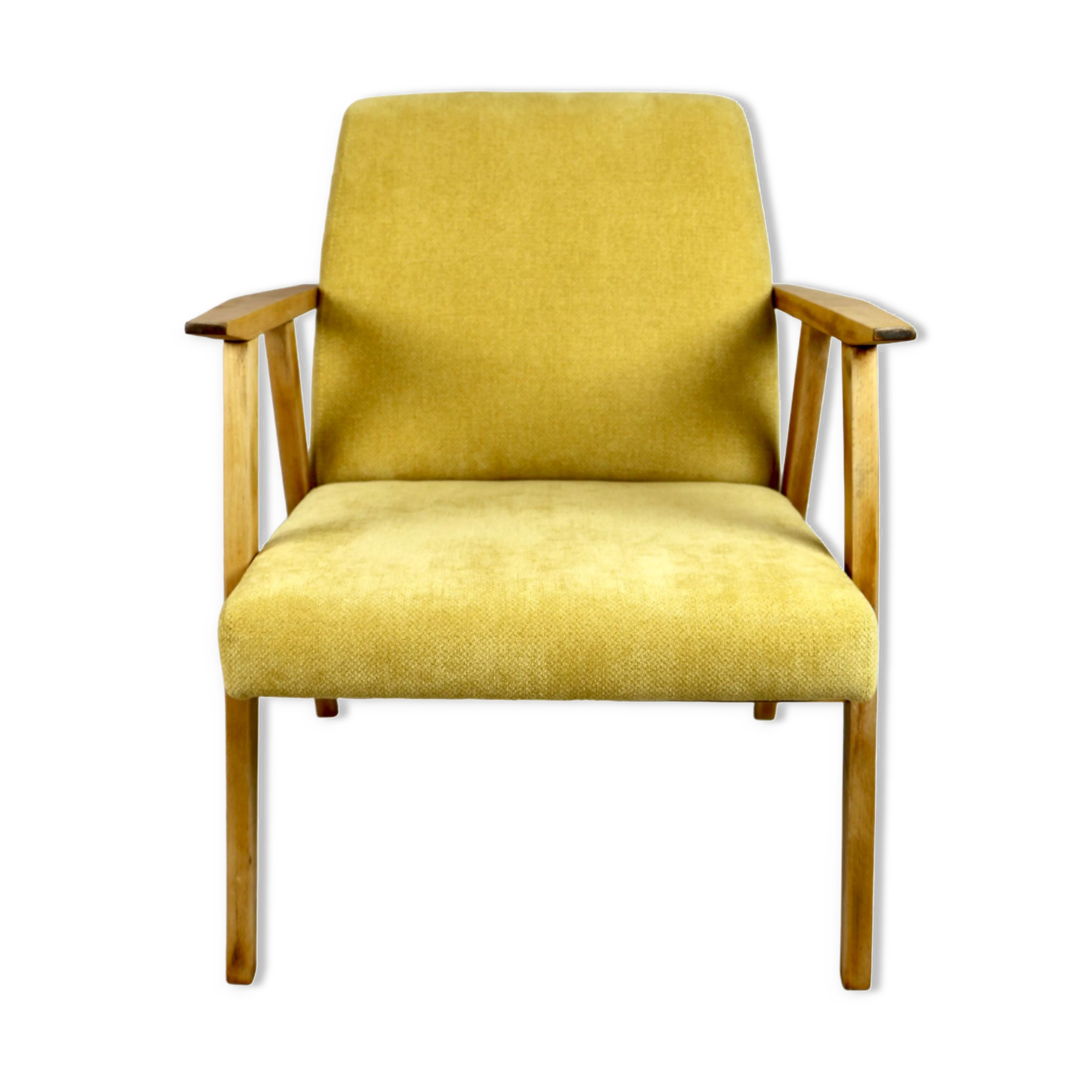 Vintage Yellow Easy Chair, 1970s