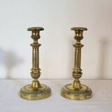 A pair of Gilt Bronze Candlesticks