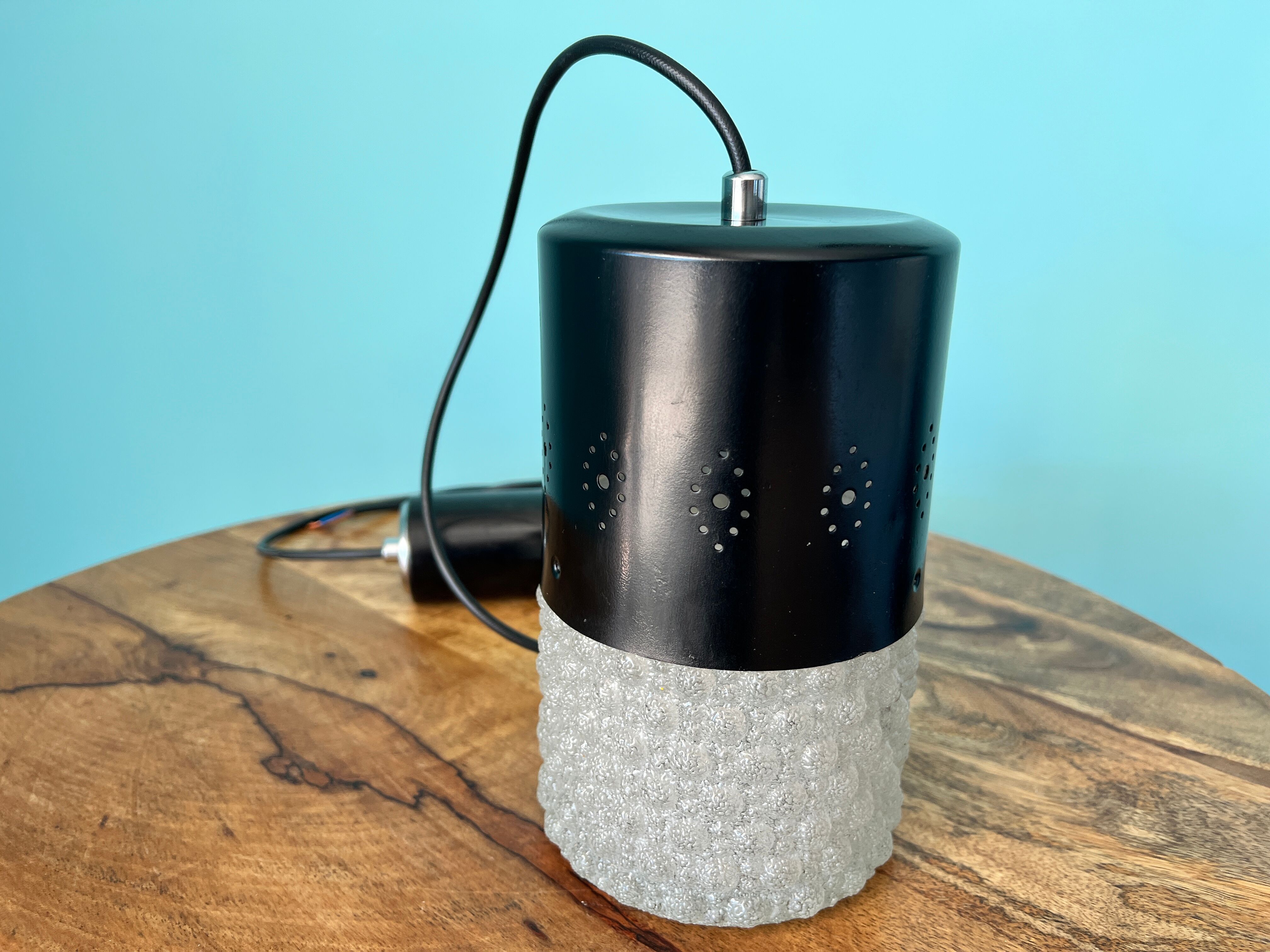 Mid century lamp / home decor from the 1960s / ceiling pendant shade lamp