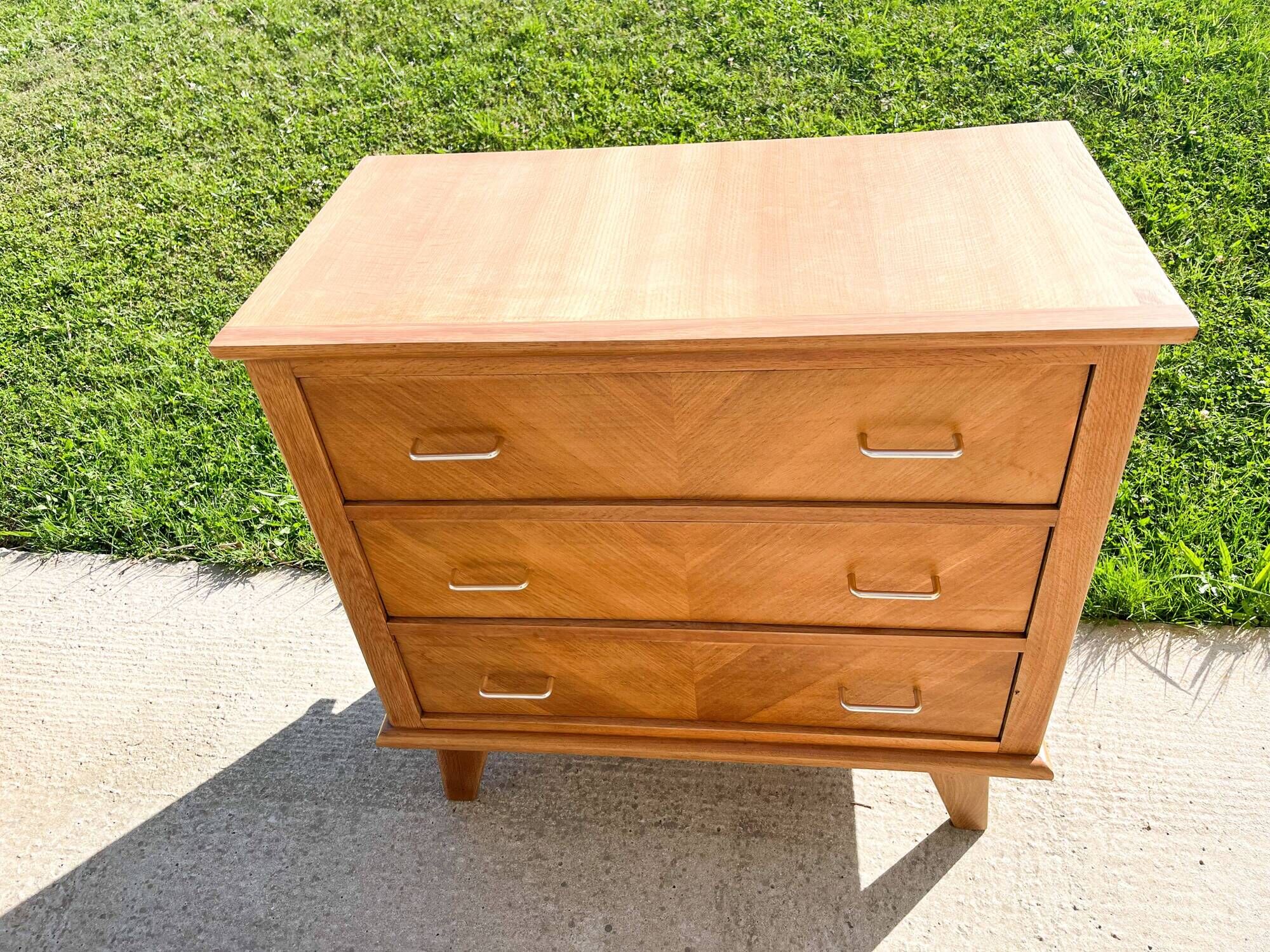 3-drawer chest of drawers, compass feet, from the 50s
