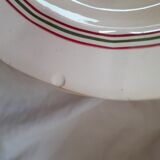 6 dessert plates. Hand painted. Sarreguemines, Armelle model.