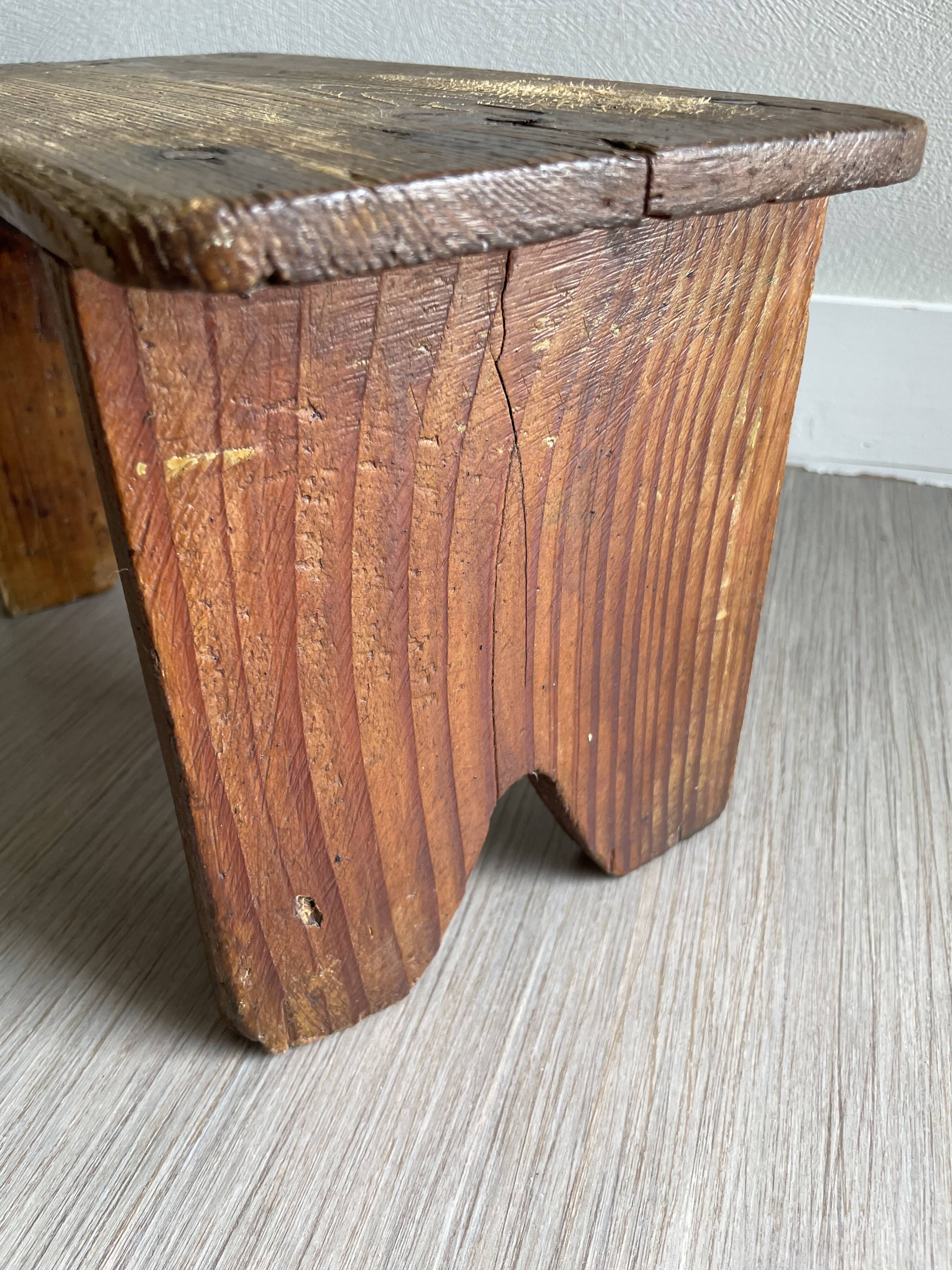 Wooden stool bench