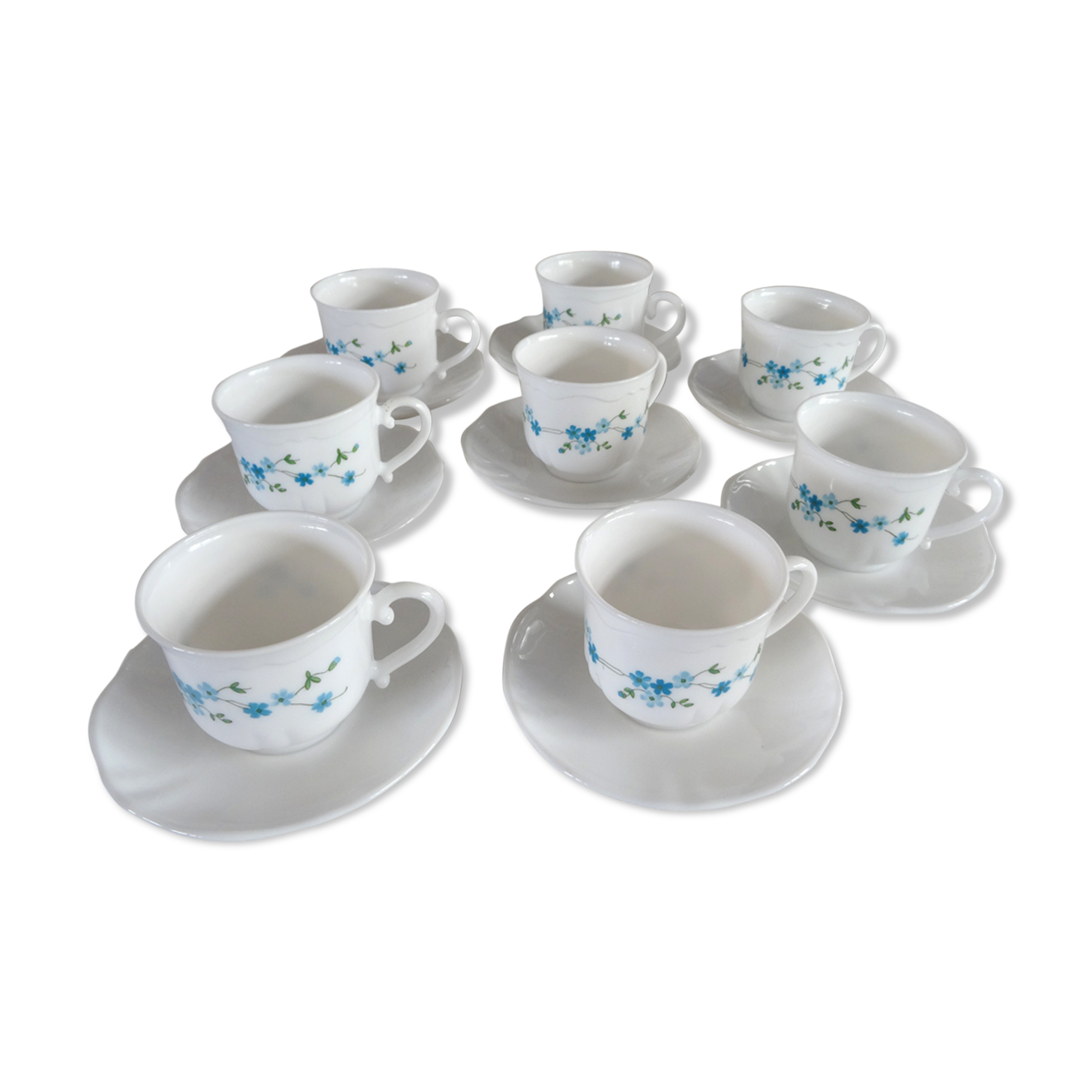 8 Cups myosotis - 8 per cups arcopal