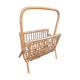 Vintage rattan magazine rack