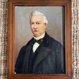 Old canvas portrait