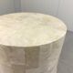Travertine mactan stone columns & vase 1980’s