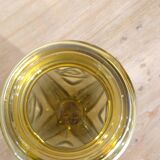 Large Art Deco yellow glass vase