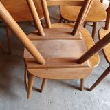 Set of 14 Scandinavian bistro chairs year 60