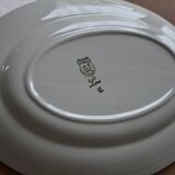 Plat ovale à carreaux  Ceranord St Amand