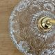 Vintage moulded glass pendant light - tableware collection -