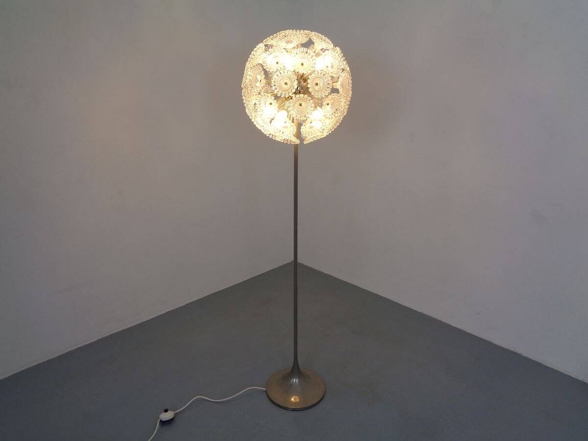 Floor lamp with tulip base from Sölken Leuchten, 1960s.