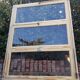 Wooden canopy 3 windows with bellows and abbatant