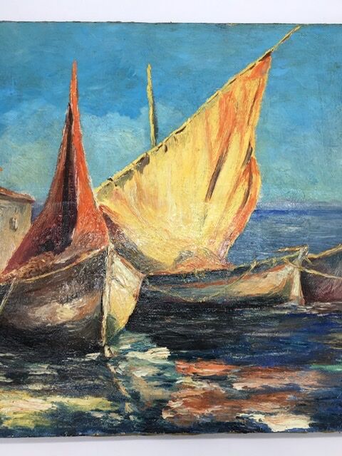 Marine oil on canvas, 1970s