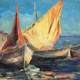 Marine oil on canvas, 1970s