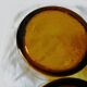 Serie of 6 yellow amber whisky glasses years 70