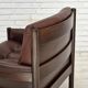1970s, Scandinavian armchair, furniture leather, beech wood.