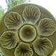 6 oyster plates Proceram vintage Green color