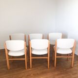 6 fully restored elm chairs