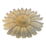 Venetian Murano Style Glass Flush Mount Made in Gold Graniglia by SimoEng