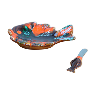 Vallauris style butter dish