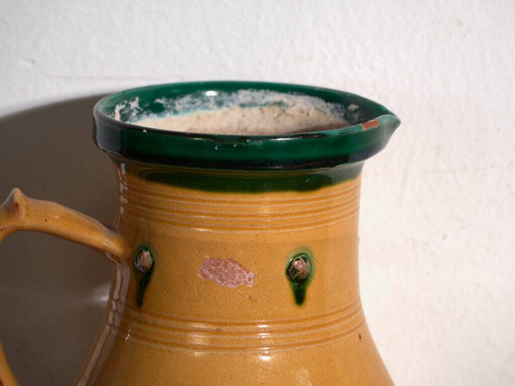 Old glazed ceramic pot – Central Europe, around 1930